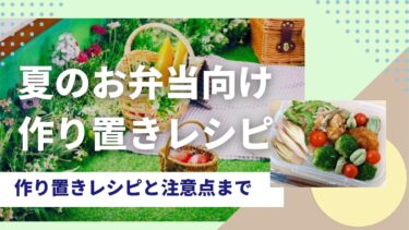 夏のお弁当レシピ